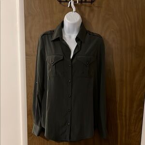 Rock & Republic Dark Green Button Down Shirt
